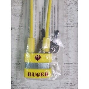 NEW Ruger Genuine OEM Shot Lock Yellow Cable Gun Lock w/2 Keys Safety Firearm